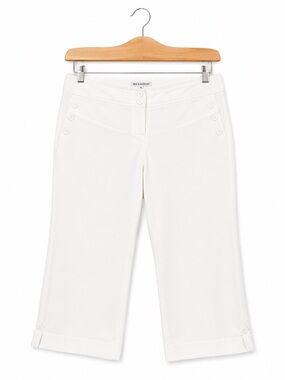 Sag Harbor Denim White Cropped Capri Pants Size 16